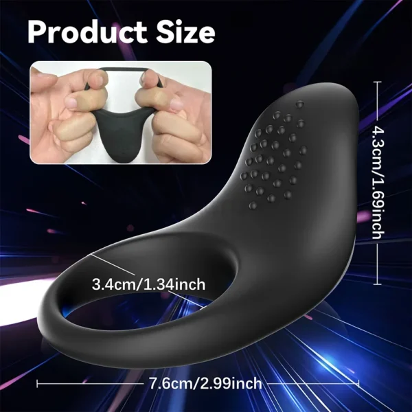 APP Control Vibrator Cock Ring for Men Delay Ejaculation Penis Ring Lock Penisring Cockring Adult Male Sex Toys for Men - Image 2