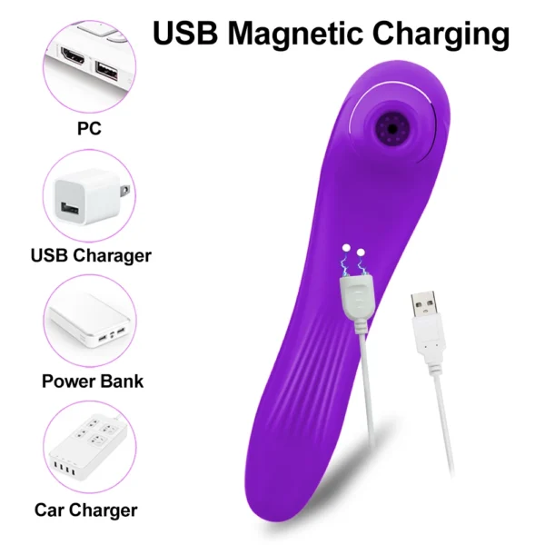 Female Sucking Vibrator Clitoris Stimulator G Spot Dildo Nipple Oral Blowjob Vacuum Clit Sucker Adult Sex Toys for Women - Image 6