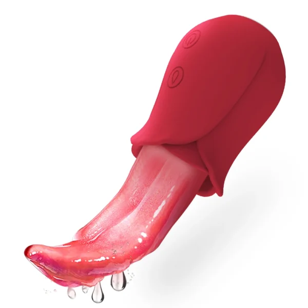 kf-Sca662c4accfb49918a1267abb5f02d4eA Realistic Licking Tongue Rose Vibrator for Women Nipples Clitoral Stimulation Vibrators Sex Toys for Adult Female Couples 18+ - Image 1