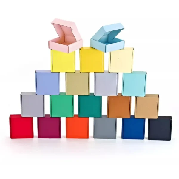 Get 10pcs Three-layer Thick Gift Packaging Box Multi Color Corrugated Box for Packing Hard Clothing Packaging Shipping Box - Image 6