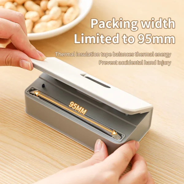 Plastic Bag Sealer Mini Heat Bag Sealing Machine Rechargeable Handheld Food Packaging Heat Sealer Thermal Bags Sealing Machine - Image 3