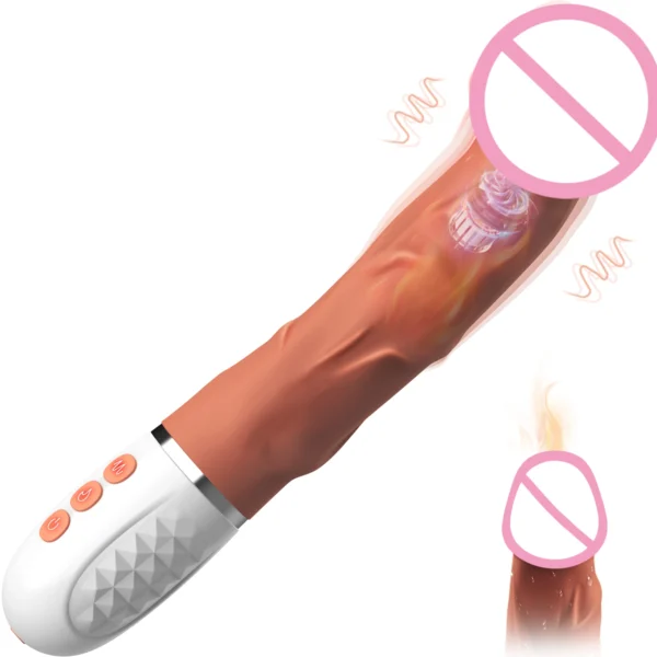 Real Simulation Dildo Vibrator for Women G Spot Vibrating Female Vaginal Stimulator Heating Adult Goods Sex Toys for Women - Image 7