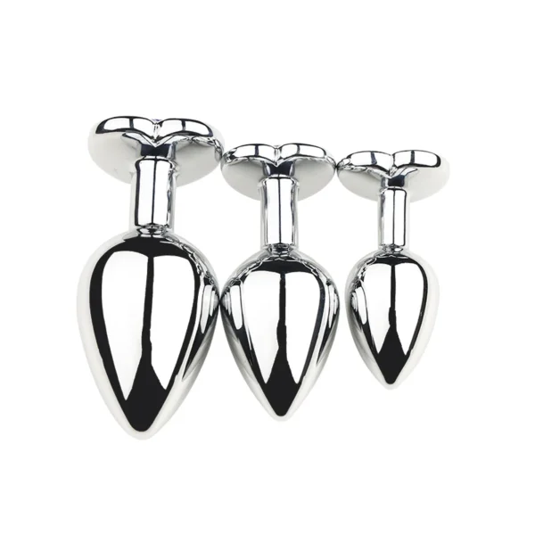 3 Size/set Metal Anal Plug for Women Men Couples Butt Plug Butt Toy Adult Game Masturbator Anal S/M/L Diamond Sex Toy for Adult - Image 6