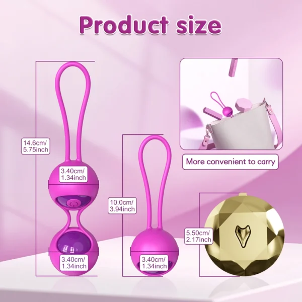 Remote Control Vaginal Ball Smart Geisha Kegel Ball Simulator Vagina Chinese Ben Wa Ball Tightening Exerciser Sex Toys for Women - Image 5