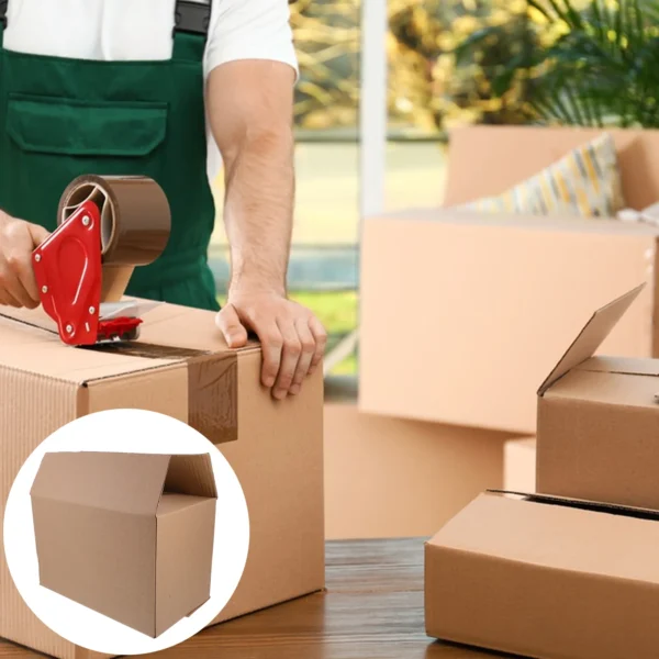 Get 20Pcs Express Box Moving Boxes Paper Corrugated Board Package Storage Cartons Craft Heavy Duty Shipping Packing Boxes - Image 3