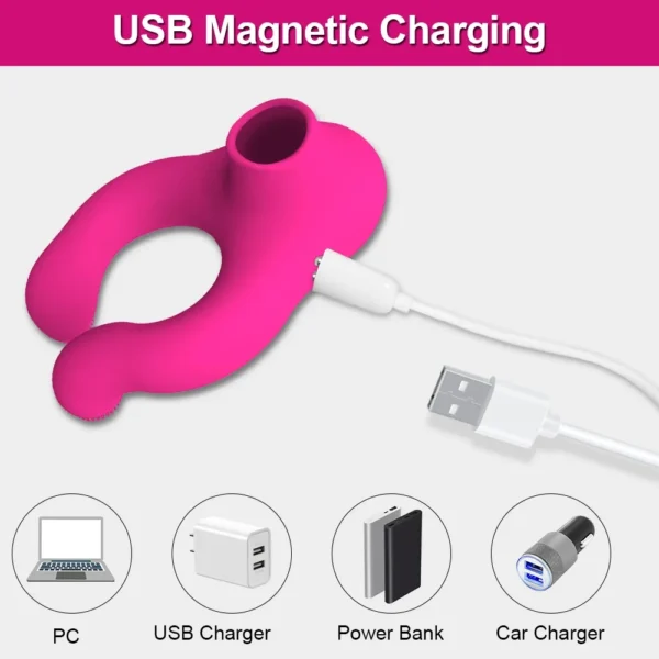 Penis Cock Ring Vibrator for Men Delay Ejaculation Stimulator Clit Sucker Dick Enlarger Ring Sex Toy for Men Couples Adult Goods - Image 3