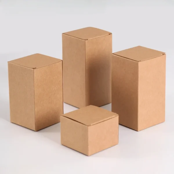 Get 50pcs DIY Kraft Packaging Boxes White Paper Cardboard Box for Packing DIY Candy Handmade Soap Gift Boxes Height 3cm-13cm - Image 3