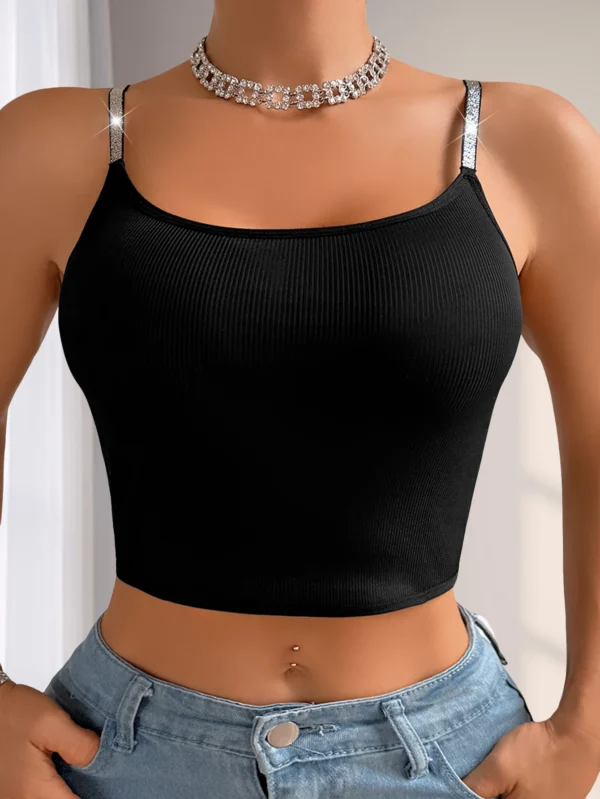 Women Seamless Crop Tops Sexy Bras Female Breathable Brassiere New Fashion Vest Solid Color Hollow Out Ribbed Intimates Lingerie - Image 3