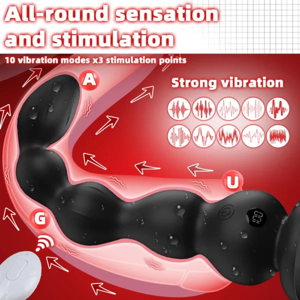 Remore Control Anal Vibrator for Men Prostate Massager Butt Plug Anal Balls Adult Sex Toys for Women Male Gay Masturbator Toy - Image 2