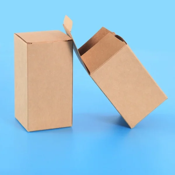 Get 50pcs DIY Kraft Paper Cardboard Packaging Box for Essential Oil Packing Boxes Perfume Bottle Packaging Paper Box - Image 4