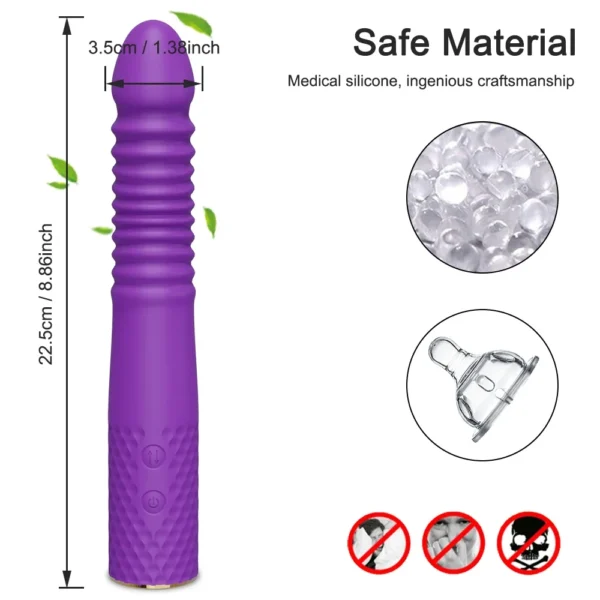 Automatic Thrusting Dildo Vibrator G Spot Clitoris Stimulation Anal Vaginal Massage Vibrating Sex Toy for Women Adult Goods - Image 5