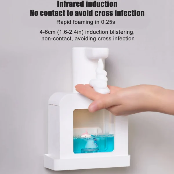 New Automatic Soap Dispenser Cute Pet Contact Free Hand Sanitizer USB Charging 400ml Liquid Dispensers Wash Handtizer Personal - Image 6