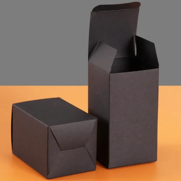 Get 50pcs Wedding Gift Box Black Paper Box for Packaging Kraft White Packing Cardboard Box for DIY Handmade Soap - Image 3