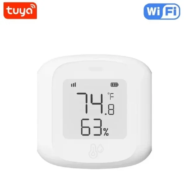 Smart WiFi/Zigbee Temperature and Humidity Sensor Indoor Hygrometer Thermometer with LCD Display Support Alexa Google Home - Image 3