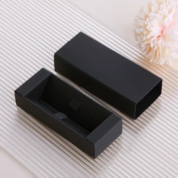 Get 100pcs Perfume Packaging Box White Black Kraft Paper Gift Box - Image 3