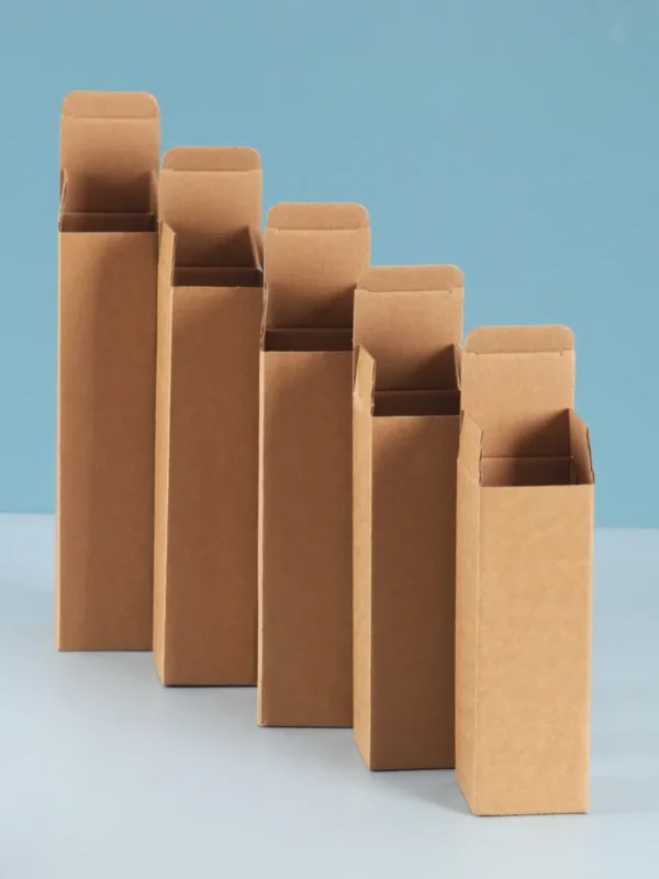 Get 10pcs Empty hard Paper Packaging Box Rectangular Corrugated Box Outer Packaging Universal Cardboard Paper Carton Box - Image 4