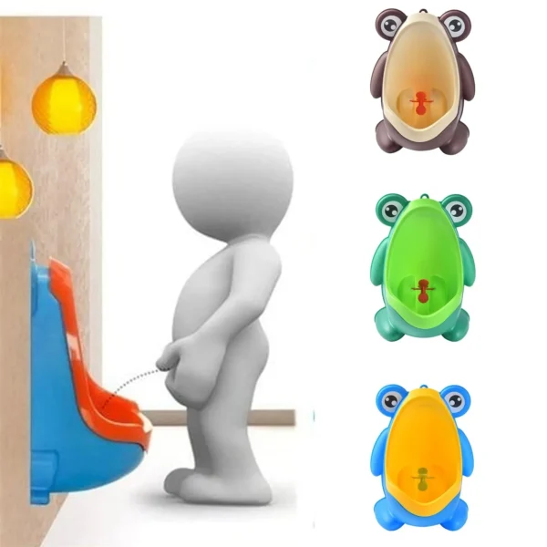 Little Frog Baby Urinal Boys wall-mounted urinal Frog shape Boys standing urinal Toilet training urinal - Image 4