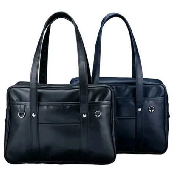 schoolbag PU leather japanese wide application japanese handbag large capacity waterproof - Image 4