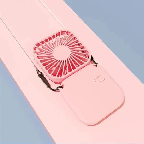 Mini Folding Hanging Neck Fan Foldable Hanging Neck Fan Mini Folding Personal Fan, 3 Speeds USB Charging For Travel Indoor And O - Image 6