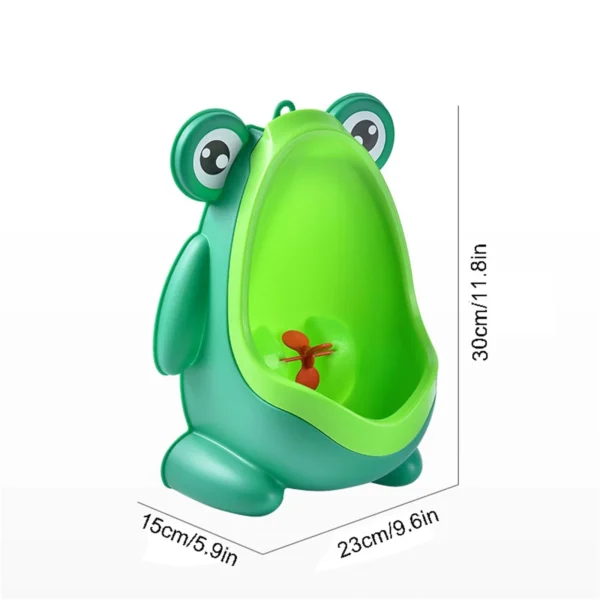 Little Frog Baby Urinal Boys wall-mounted urinal Frog shape Boys standing urinal Toilet training urinal - Image 3
