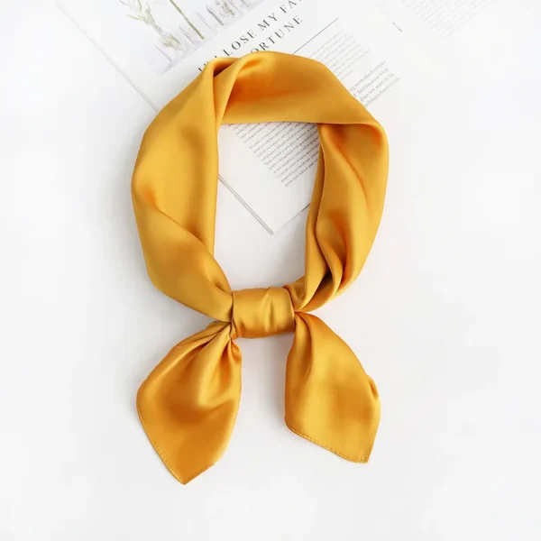 70*70cm Square Silk Scarf for Women Fashion Ladies Satin Neck Hair Tie Bandana Female Foulard Beach Stoles Hijab Scarves Pareo - Image 3