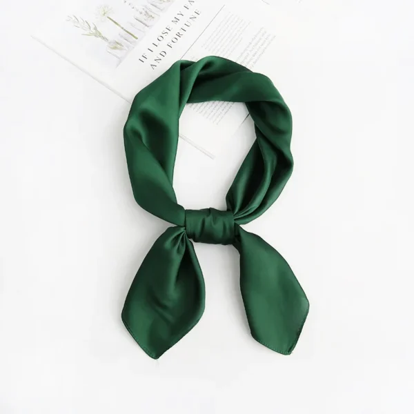 70*70cm Square Silk Scarf for Women Fashion Ladies Satin Neck Hair Tie Bandana Female Foulard Beach Stoles Hijab Scarves Pareo - Image 5