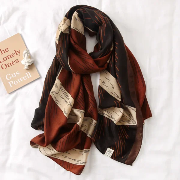 New Design Brand Winter Women Scarf Fashion Plaid Print Cotton Hijabs Scarves For Ladies Shawls and Wraps Pashmina Stoles Muslim - Image 6