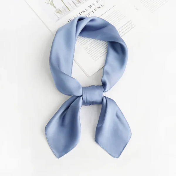 70*70cm Square Silk Scarf for Women Fashion Ladies Satin Neck Hair Tie Bandana Female Foulard Beach Stoles Hijab Scarves Pareo - Image 2