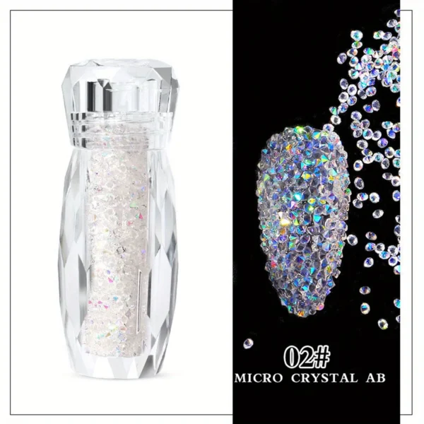 Glitter Caviar Nails Rhinestones Fairy Micro Crystal Beads 3D AB Crystal Nail Art Accessories DIY Design Manicure Decoration - Image 3