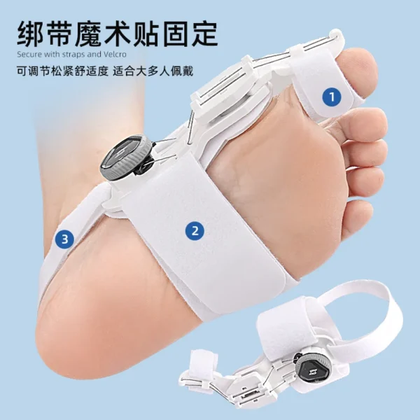 Bunion Corrector Unisex Foot Hallux Valgus Braces Rotatable Toe Separator Straightener Adjustable Pedicure Finger Toe Corrector - Image 5