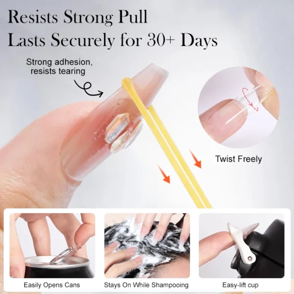 BORN PRETTY Solid Nail Glue Gel for False Nail Tips Extension3D Shaping Sculpting Carving Flower Glue for Press On Nails - Image 4
