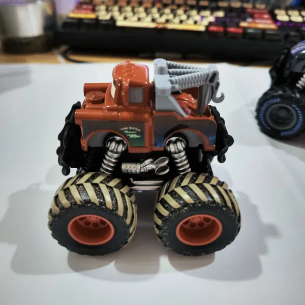 Disney Pixar Cars Big wheel Offroad Metal Cars Lightning McQueen Sheriff Black Storm Jackson Cruz Mater Toy Kids Christmas Gifts - Image 4