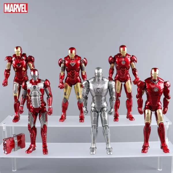 ZD Toys LED Light Iron Man MK1 MK2 MK3 MK4 MK5 MK6 MK7 MK43 MK50 7" Movie Action Figure Tony Stark Legends Toys - Image 2