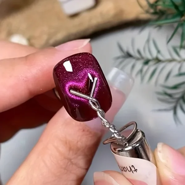 1/2/3/6 Pc Cat Eye Nail Magnet Set with Flexible Iron Wire For Creating Heart & Ingot Shapes On Nails Nail Art Accessories Tools - Image 7