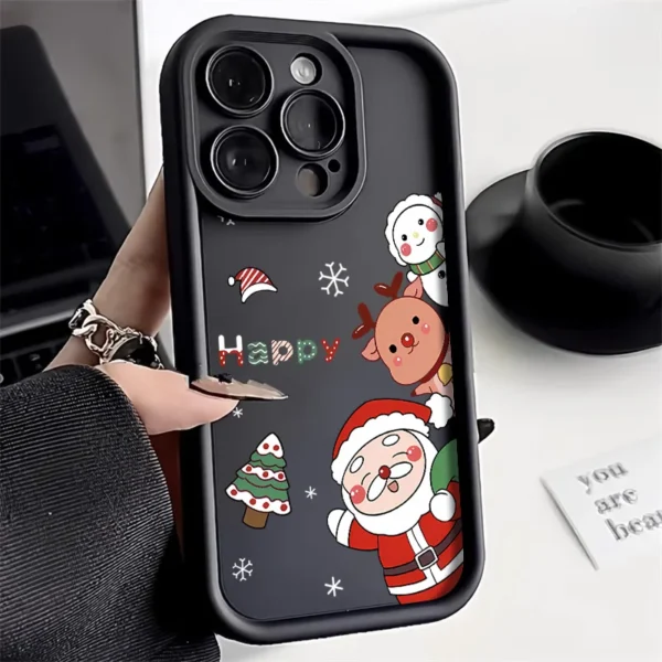 Cute Animals Phone Case For iPhone 11 Case iPhone 13 16 12 14 15 Pro Max XR X XS 7 8 Plus SE New Year Christmas Shockproof Cover - Image 5
