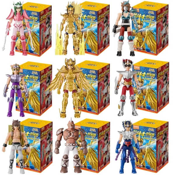 Original Blokees Gold Saint Action Figure Champion Saori Kido Seiya Mu Aiolia Assembly Figure Children Toys Birthday Gift - Image 3