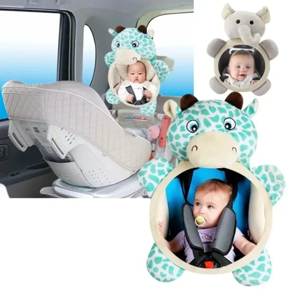 kf-S08c87fbe000743d7b98a35899720adf4U Baby Car Mirror Safety Car Seat Mirror Rear Facing Car Seat Mirror Wide Crystal Clear View Shatterproof Car Kids Monitor - Image 1
