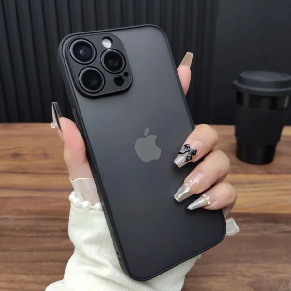 Luxury Transparent Matte Phone Case For iPhone 11 12 13 14 15 16 Pro Max 16E X Xs Max XR 7 8 Plus Bumper Back Cases Cover - Image 4