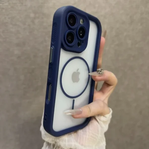 Luxury Matte Magsafe Transparent Phone Case For iPhone 17 16 15 14 13 11 12 Pro Max Plus 17 Air Magnetic Shockproof Bumper Cover - Image 6