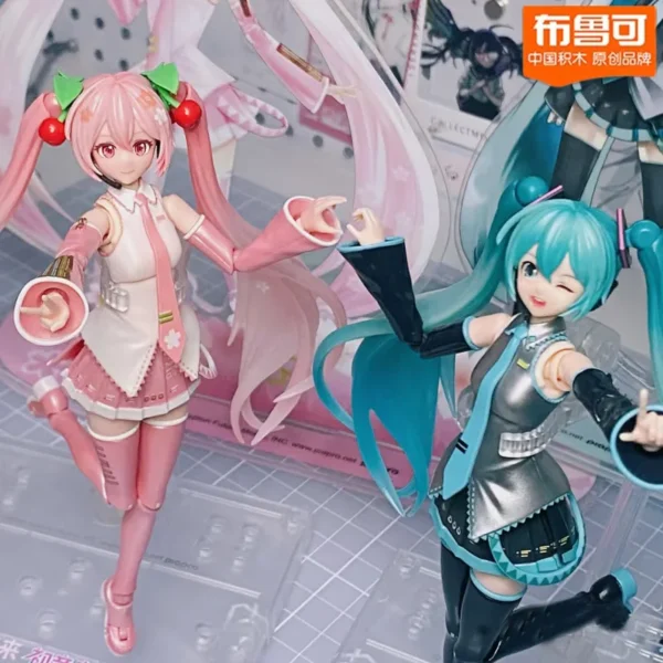 Blokees Hatsune Miku Cartoon Anime Assembly Figurine Toy Anime Action Figure PVC Kids Toys Doll Collection Figures Gift - Image 3