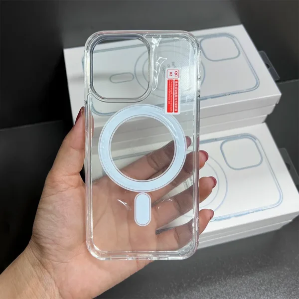 Transparent Original Magnetic Magsafe Phone Case for iPhone 17 Air 16 Pro Max 15 14 13 12 11 Boxed Shockproof Protective Cover - Image 5