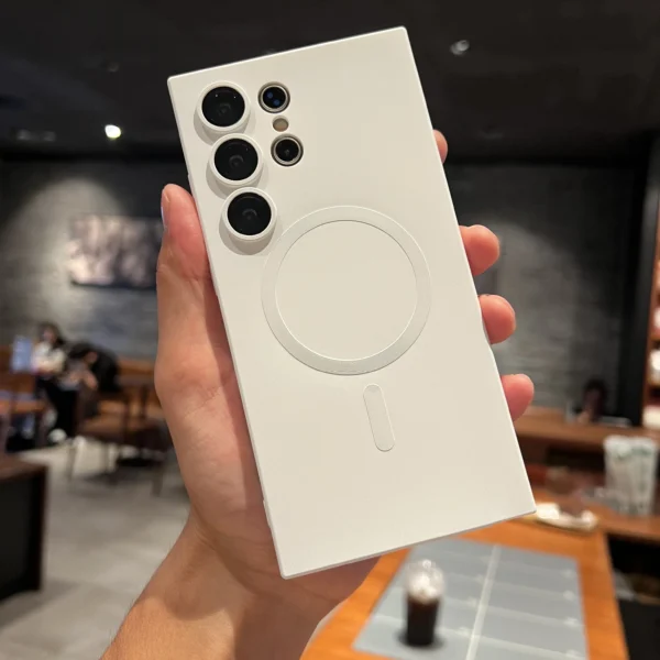 Luxury For Magsafe Magnetic Case For Samsung Galaxy S24 S25 S22 S23 Ultra Plus S20 S21 FE Note 20 A35 A55 A05 A15 Soft TPU Cover - Image 3