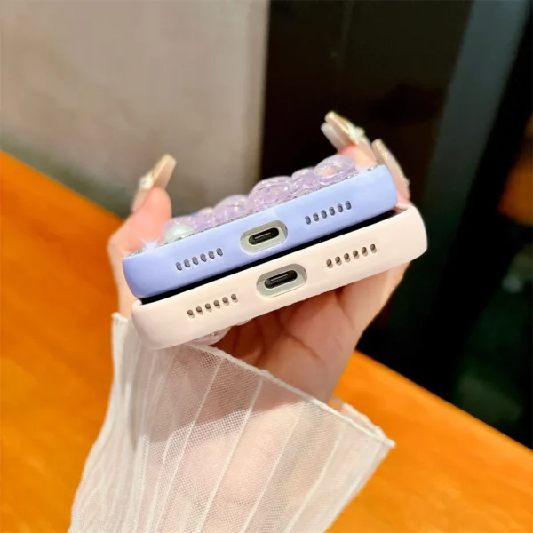 Luxury 3D Butterfly Flash Diamond Phone Case for iPhone 17 Air 16 Pro Max 15 Pro 14 13 Shockproof Cover for Woman - Image 4