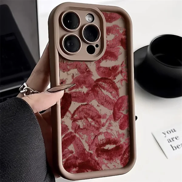 kf-S142c1756db07436ba038dbf83613d8ffX Sexy Girl Lips Phone Case For iPhone 13 11 15 14 12 16 Pro Max Funda iPhone 17 Pro XR XS X 7 8 Plus SE Candy Heart Soft Cover - Image 1
