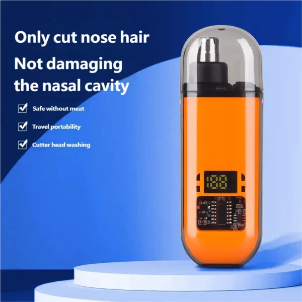Nose Hair Trimmer Portable Trimmer for Nose Mini Nose and Ear Hair Trimmer Portable Nose Trimmer Rechargeable Trimmer for Man - Image 2