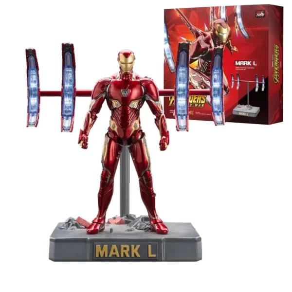 ZD Toys LED Light Iron Man MK1 MK2 MK3 MK4 MK5 MK6 MK7 MK43 MK50 7" Movie Action Figure Tony Stark Legends Toys - Image 3