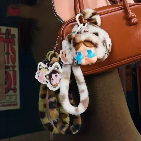 pop mart CRYBABY wild but cutie Series Mobile phone lanyard Blind Box Guess Bag Anime Figure Ornament Figurines Dolls Model Gift - Image 2