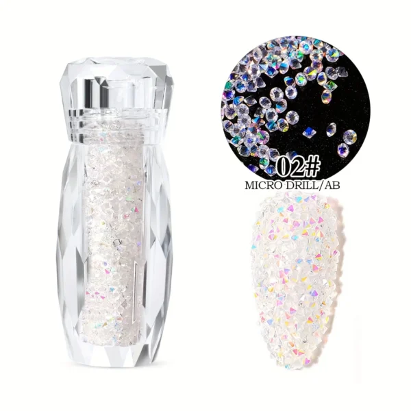 Glitter Caviar Nails Rhinestones Fairy Micro Crystal Beads 3D AB Crystal Nail Art Accessories DIY Design Manicure Decoration - Image 4