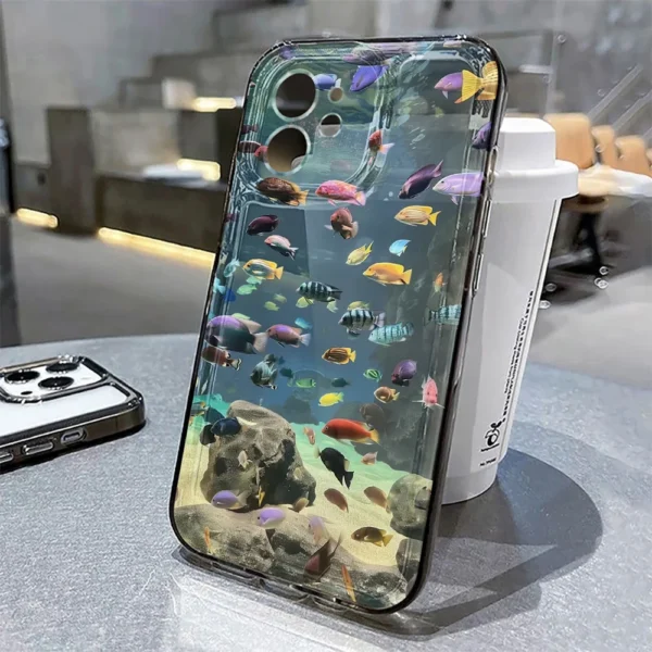 Ocean Animal Cute Phone Case For iPhone 11 Case iPhone 15 13 14 12 17 16 Pro Max 8 7 Plus XR XS SE Clear Protective Cover Funda - Image 2