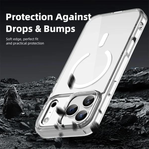 Luxury Anti-Yellow Strong Magnetic Case for iPhone 17 Pro Max Air 16 15 14 13 12 11 Magsafe Shockproof Wireless Charging Cover - Image 3